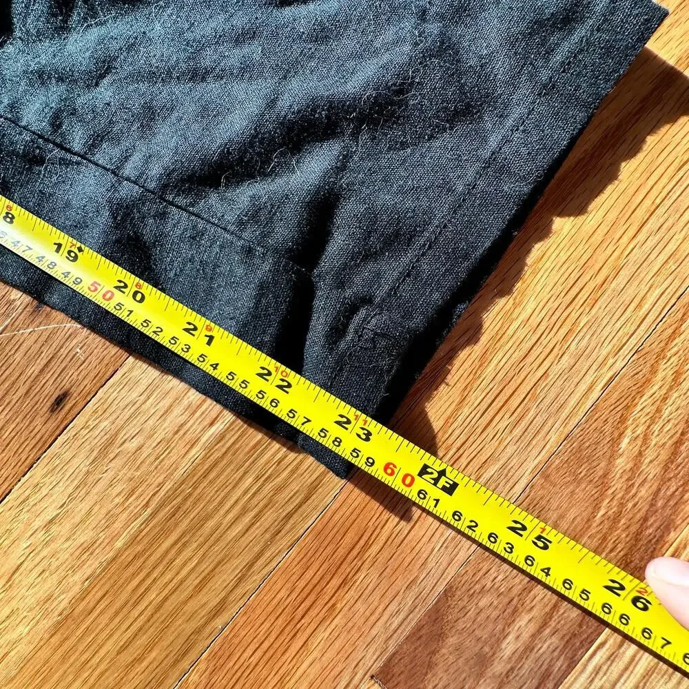 INC International Concepts Womens Black Linen Blend Flowy Coastal Pants Sz small - Picture 6 of 10